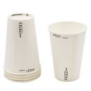 Trinkbecher aus Papier, 200 ml, weiß 0