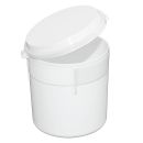 Einmal-Sputumbecher 250 ml, weiß mit Klappdeckel (300 Stck.)