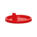 Schnappdeckel rot, mit Ausguss für MEG 122511