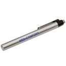 Diagnostik-Clipleuchte mit Druckknopf, silber