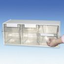 Spritzen- und Kanülenspender 3-fach weiß