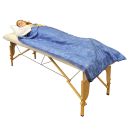 Vlies-Einmaldecke 190 x 110 cm blau ca. 300 g