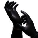 Nature Gloves Nitril U.-Handschuhe schwarz