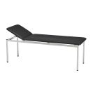 Untersuchungsliege classic schwarz, weißaluminium lackiert