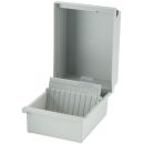 Karteikasten DIN A6 quer lichtgrau für 800 Karten