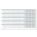 Alphabetleistenaufkleber MEGAnorm DIN A4 aus unzerreißbarer PP-Folie (100 Stck.)