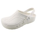 mediPlogs OP-Schuhe mit Fersenriemen weiß