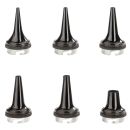 Dauergebrauchs-Trichter schwarz (6 Stck.)