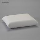 OP-Kissen Leon, Kunstlederbezug weiß, 35 x 40 cm