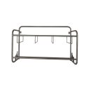 OnlyU Wandhalterung 46 x 70 x 18 cm, inkl. Korb für Ersatzfolie