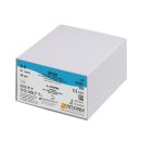 Seide DSPM 8 6/0=0,7 schwarz geflochten Nahtmaterial Fadenlänge 45 cm (24 Stck.)