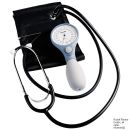 ri-san Blutdruckmessgerät Ø 64 mm blau mit Stethoskop