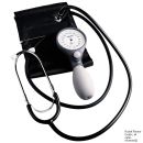 ri-san Blutdruckmessgerät Ø 64 mm schiefergrau mit Stethoskop