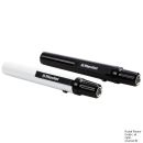 e-xam LED 2,5 V Diagnostikleuchte, schwarz mit Zungenspatelhalter