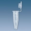 PP-Reaktionsgefäße 1,5 ml m. anhängendem PP-Stopfen