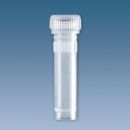 Mikro-PP-Röhrchen 2 ml, flach, steril, montierter Schraubverschluss (100 Stck.)