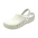 OrthoClogs mit Fersenriemen weiß