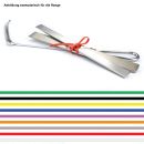 Instrumenten-Bündelschnur aus Silikon rot