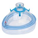 Einmal-Beatmungsmaske mit belüftbarem Kissen