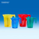 Messbecher stapelbar, rot, PP, 1000 ml schwarze Skala
