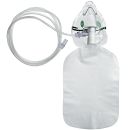 Inhalationsmaske (Kunststoff) mit Atembeutel und Schlauch