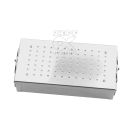 Sterilisierbehälter 17 x 12 x 4 cm mit Filtern in Deckel und Boden